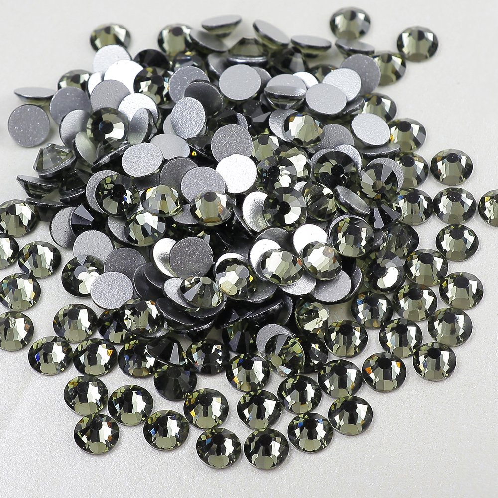 Yantuo Strass Crystal Black Diamond Non Hotfix Glass Flatback Rhinestone For Make up