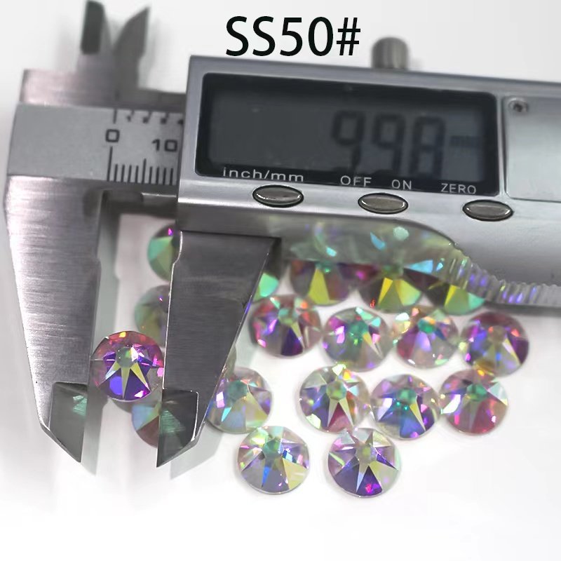 8+8 big size ss50 ss40 ss34 2088 flat back crystal rhinestone Non hotfix glue on crystal ab strass for nail