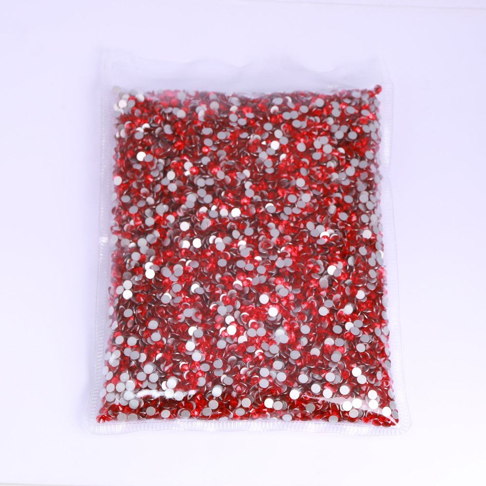 Wholesale Rhinestones 200 Colors 14400pcs Glue On Glass Flat Back Rhinestone Bulk Glass Rhinestone Crystal For Garment
