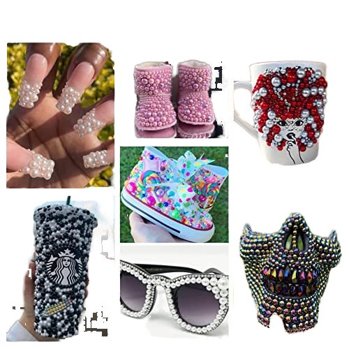 60g/Bag ABS Half Beads Flatback Pearls Quality Mix Size round Resin Rhinestones for Shoes Garments Bags DIY