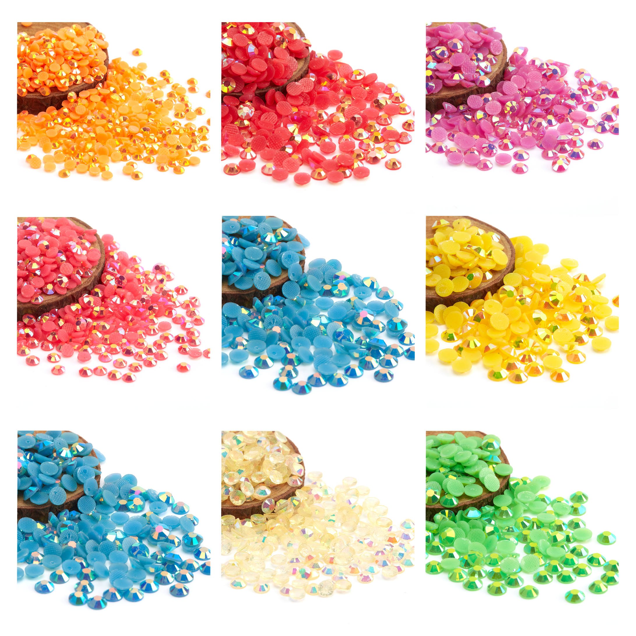 New products bulk Resin Rhinestones Flatback For T Shirt Shoes Nails