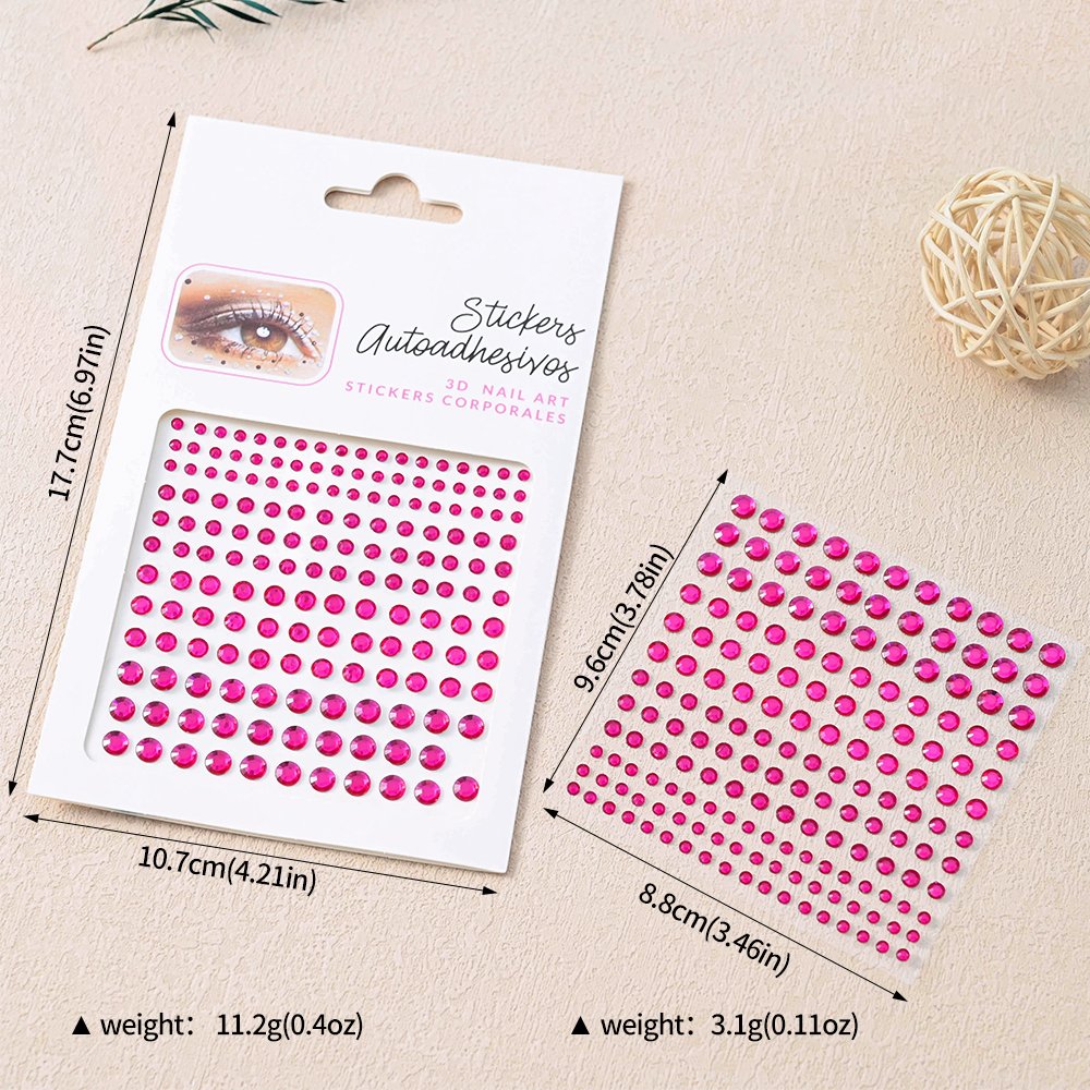 Music Festival Party Face Jewelry Decoration Rhinestone Crystal Kids Adult DIY Diamond Stickers Eye Makeup Self-adhesive Nail