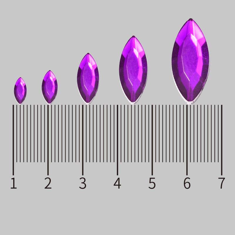 Horse Eyes Stones 9x20mm Flatback Crystal for Fabric Rhinestone Sandals Wholesale Glue on Acrylic Flat Back 7x15mm ACRYL