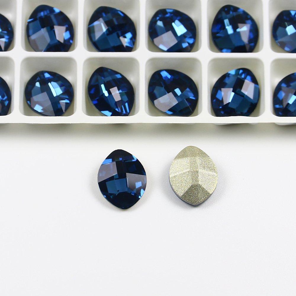 Dongzhou leaf fancy stone pointback k9 rhinestones wholesale lead-free crystal stone For jewelry pendant diy decoration