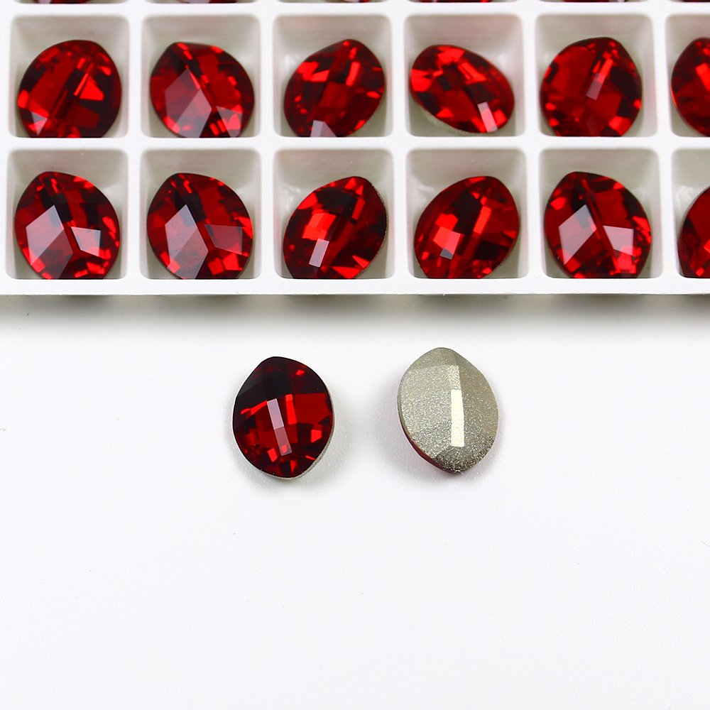 Dongzhou leaf fancy stone pointback k9 rhinestones wholesale lead-free crystal stone For jewelry pendant diy decoration