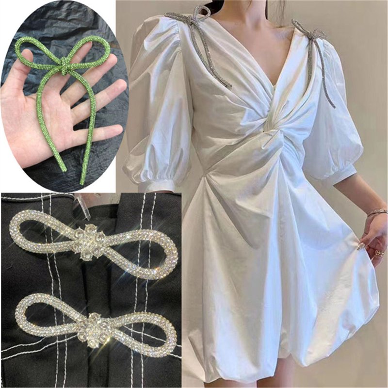 Shuaizhi 6mm Fashion Round Hoodie Custom Rhinestone Strings Crystal Diamond Rhinestone Tube Rope