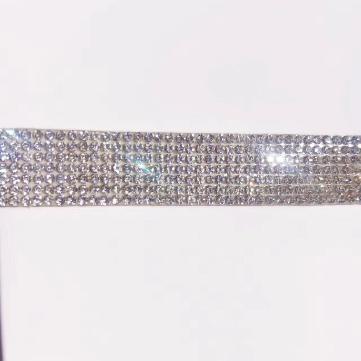 Wholesale Versatile Nail Art Clothing Wrap Decorations Self-adhesive Bling Crystal Glass Sheets Rhinestone Tape Flatback Shoes