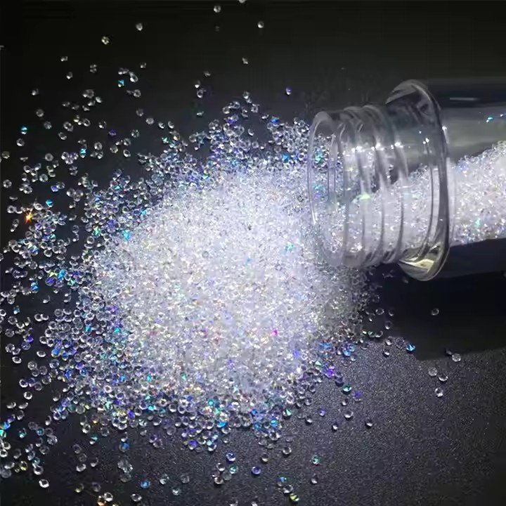 Factory Supply Box Packing Mini Tiny Micro Crystal AB Nail Shiny Stones Rhinestones Popular 3D Micro Bead DIY Diamond Glitter