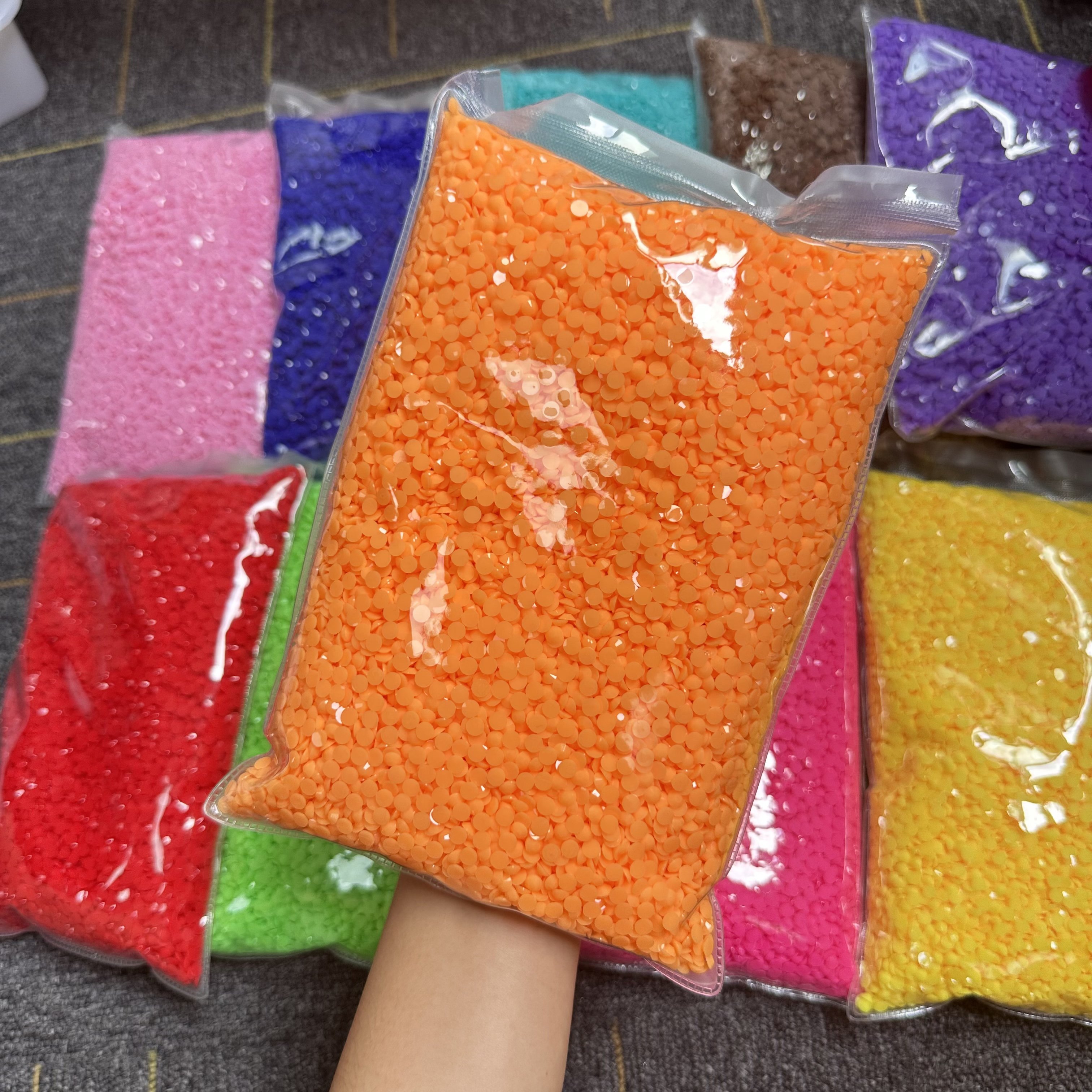 XULIN New Candy Color Flatback Bulk Sparkle Siam Color Resin Rhinestones Wholesale For Stainless Steel Tumbler DIY
