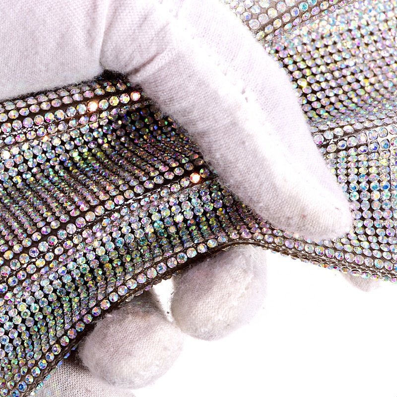 Yan Tuo Crystal AB Self Adhesive Rhinestone Sheets Fabric Sticker For Cowboy Hat Clothing Shoes Craft home decoration