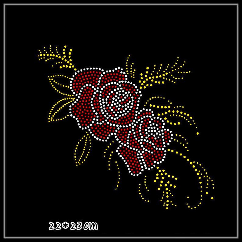 Custom Iron On Crystal Hotfix Strass Motif Spangle Hot Fix Iron on Butterfly Flower Rhinestone Design for Lady Dress T Shirt