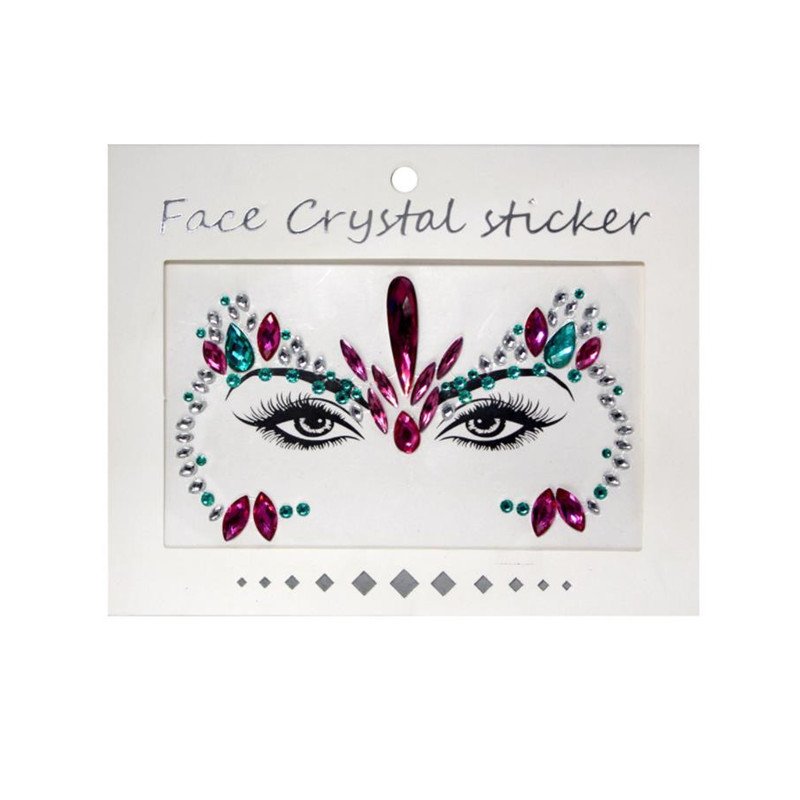Face Gem Jewels Festival Glitter Makeup All In One Face Jewels Crystal Bejeweled Rhinestone Body Gem Sticker pelletizerpiment