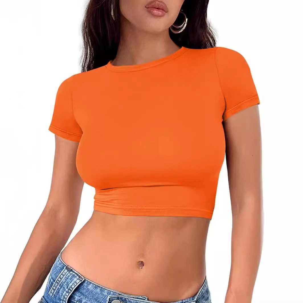 High Fashion Short Sleeve Summer T-shirt Casual Baby T-shirt Print Wholesale Manufacturers High Quality Stretch Cotton Women