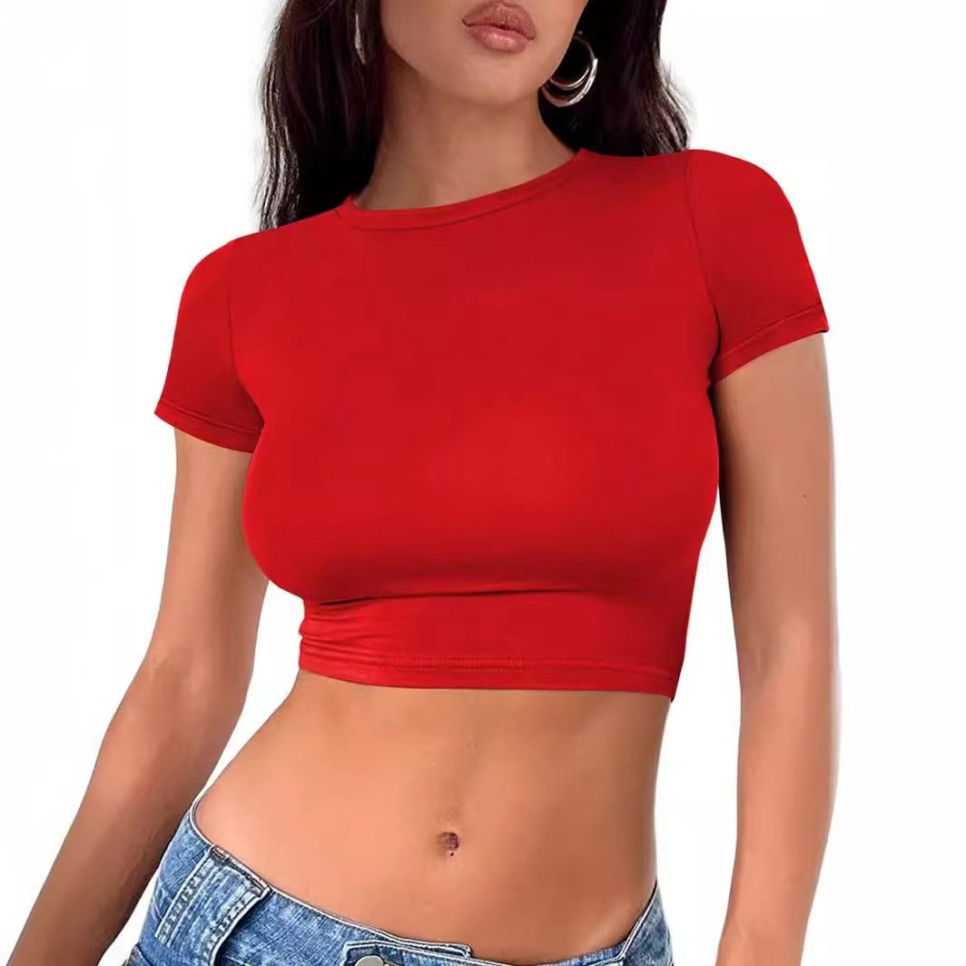 High Fashion Short Sleeve Summer T-shirt Casual Baby T-shirt Print Wholesale Manufacturers High Quality Stretch Cotton Women