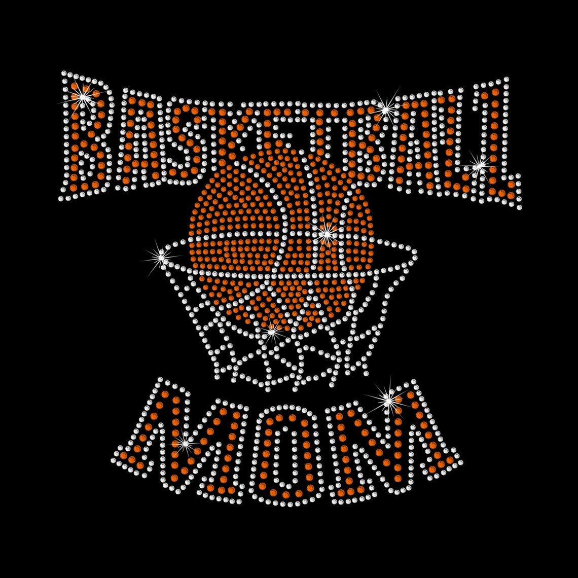 Hotfix Strass Sports Motif Heat Press Crystal Designs Custom Rhinestone Template Transfers Iron On Basketball Bling Patches