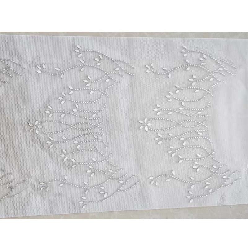 Wholesale Factory Custom Rhinestone Motif Design Hot Fix Rhinestone Iron On Transfer For Hijab Muslim Women Scarf