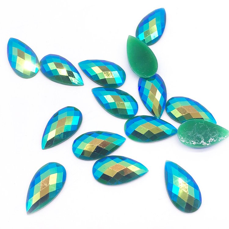 Carnival Costume Craft Accessories Resin Stone Glue-On Gem Rhinestone Diamond for Wire Frame Crafting Loose Rhinestones for Bags
