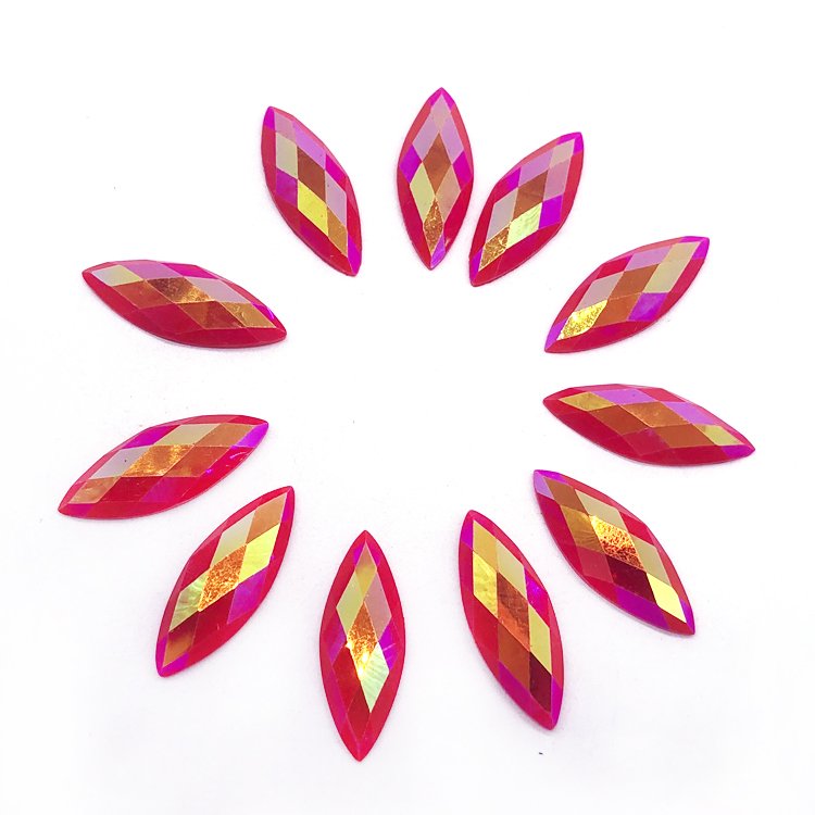 Carnival Costume Craft Accessories Resin Stone Glue-On Gem Rhinestone Diamond for Wire Frame Crafting Loose Rhinestones for Bags
