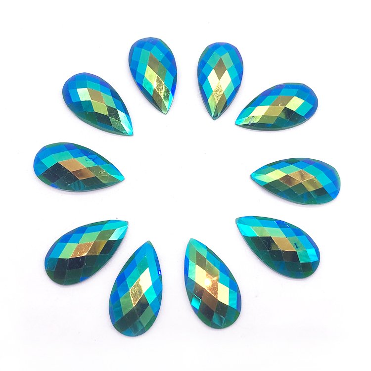 Carnival Costume Craft Accessories Resin Stone Glue-On Gem Rhinestone Diamond for Wire Frame Crafting Loose Rhinestones for Bags