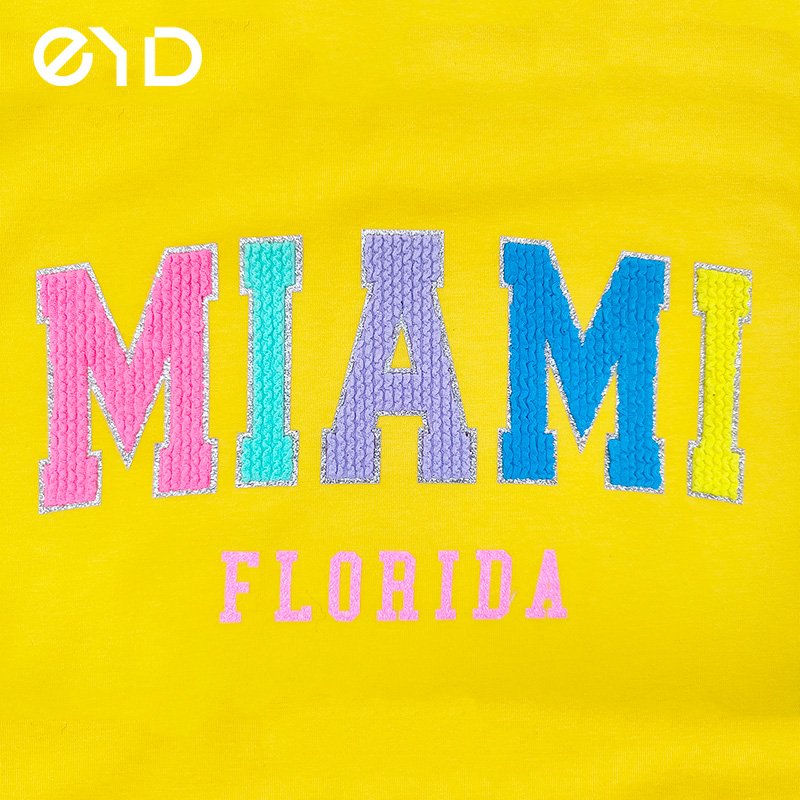 EYD Flock DTF Heat Transfers Custom Labels Chenille Colorful Pearl Diamond Rhinestone Heat Transfer