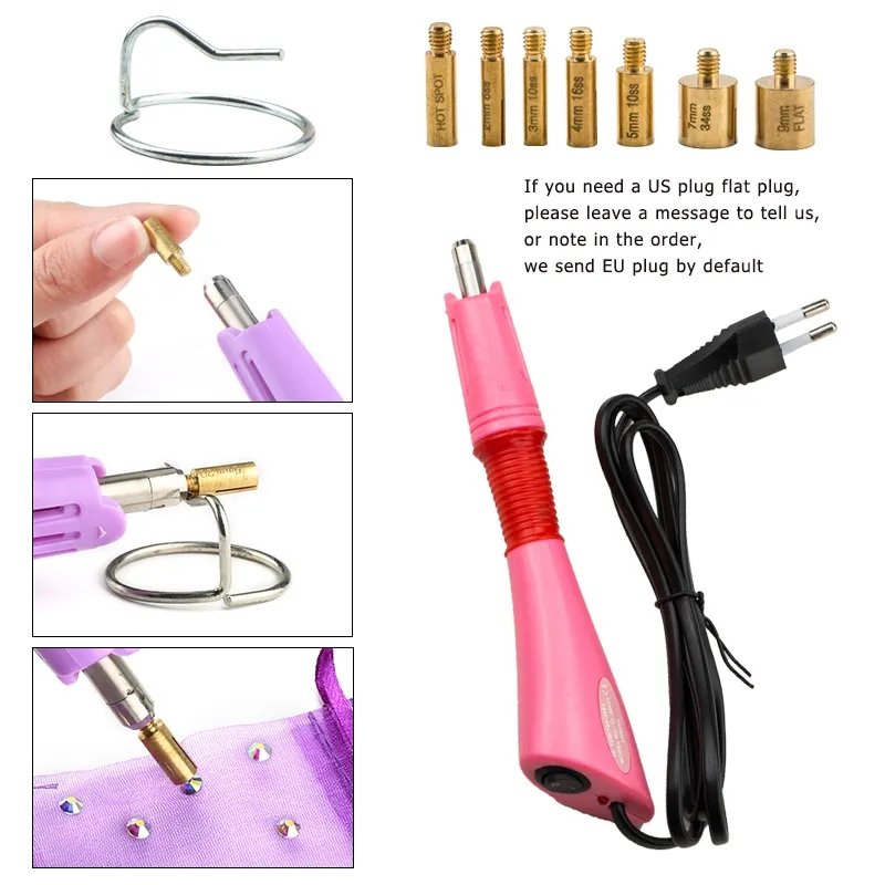 Factory Direct Sale Hot Fix Rhinestone Kit With Hot Fix Applicator Flat Back Rhinestones For Garment Shoes Dress