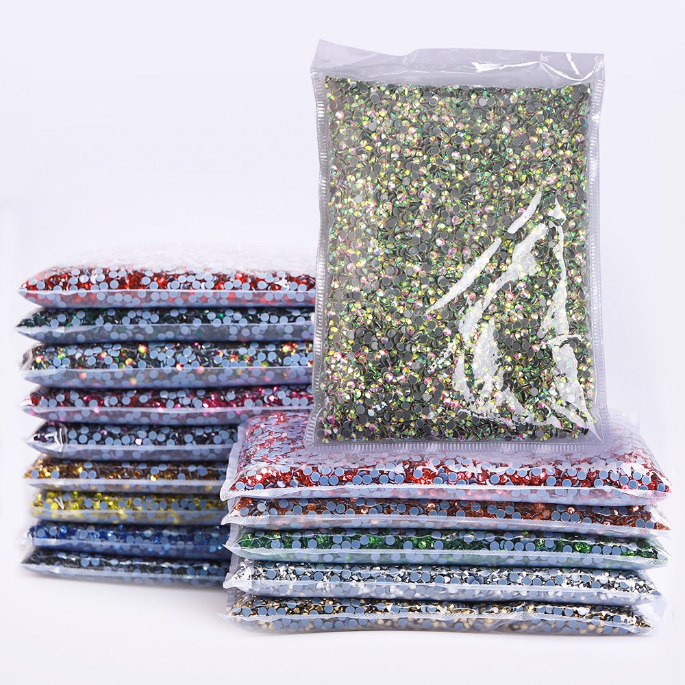 Wholesale SS3-SS50 Flat Back Iron On Rhinestones Hotfix Crystal Transfer Rhinestone For Garment Accessories