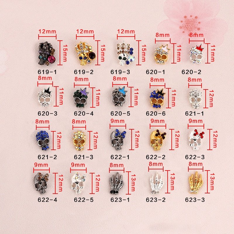 Qianya 2022 Top Selling Play Bunny Nail Art Rhinestone Charms 3D Alloy Animals Nail Zircon Jewelry Cat Eye Nail Art Charm Decals