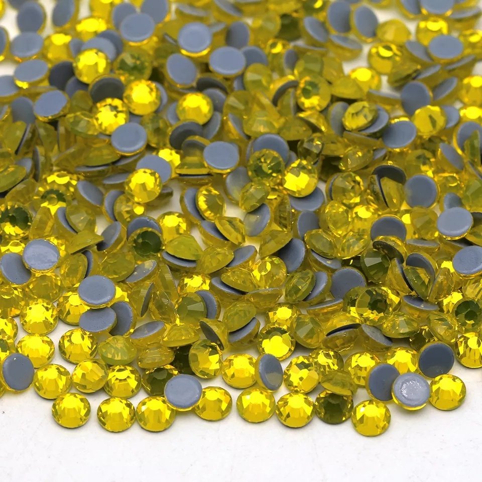SS16 SS20 crystal AB Round Crystal Stone Flatback Hotfix Glass Rhinestone hot fix for Clothes Jewelry