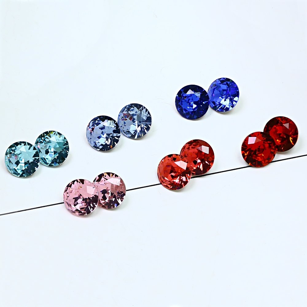 Crystal fancy stone Pointback round shape K9 crystal wholesale rhinestone Loose crystal Beads For jewelry nails accessories
