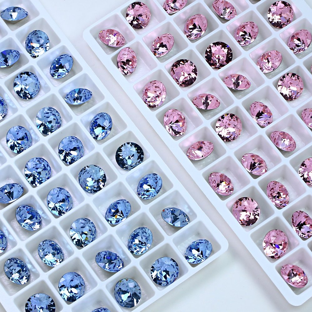 Crystal fancy stone Pointback round shape K9 crystal wholesale rhinestone Loose crystal Beads For jewelry nails accessories