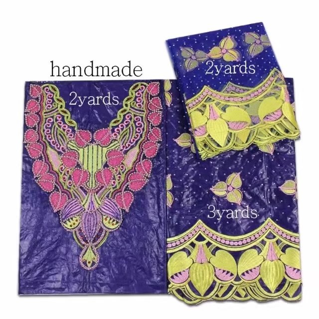 Damask Bazin Riche Fabric Guinea Brocade Shadda with Perfume Senegal Garment Fabric Lace Embroidery Fabric Sustainable