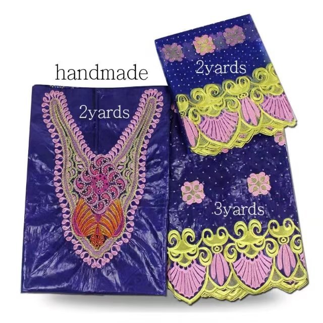 Damask Bazin Riche Fabric Guinea Brocade Shadda with Perfume Senegal Garment Fabric Lace Embroidery Fabric Sustainable