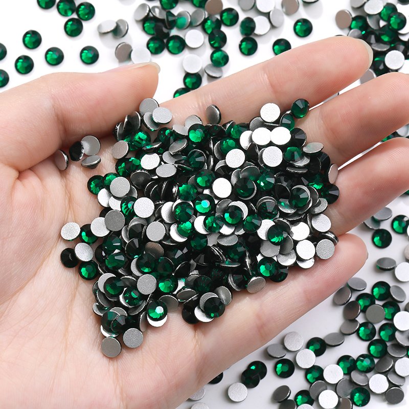 XC New Arrivals 1440pcs ss3-ss60 Bulk Glue on Rhinestones Wholesale Non Hotfix Flat Back Glass Crystal Bling Stones Accessories