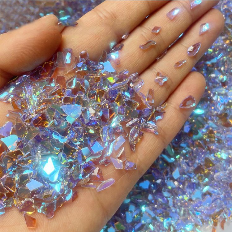 Wholesale rhinestone nail art crystal mix sizes flat diamond for nails