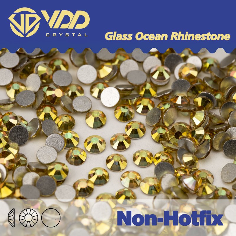 VDD 125 Sun Shine SS4-SS30 Glass Rhinestones Crystal Flatback Strass Glitter Stones For DIY Nail Art Crafts Decorations