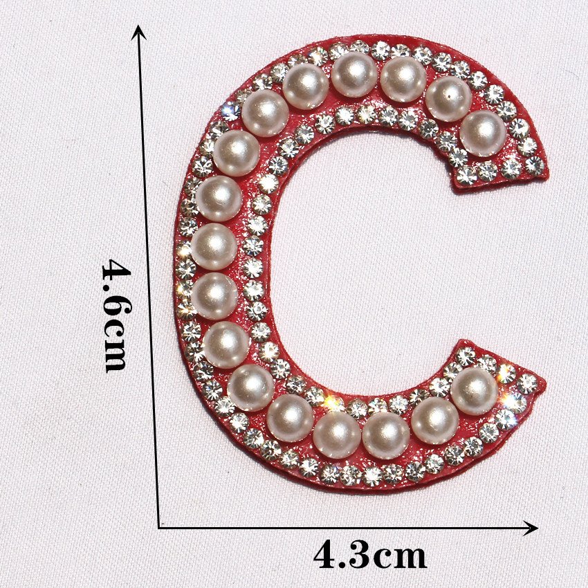 Hot Selling Rhinestone Patch Ironing Pearl Adhesive Rhinestone Letter Clothing Accessories
