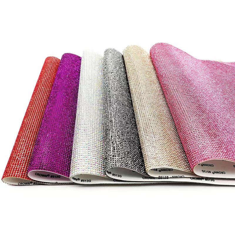Fast shipping hot drill back glue underwear dress headband shoe accessories hot fix rhinestone row