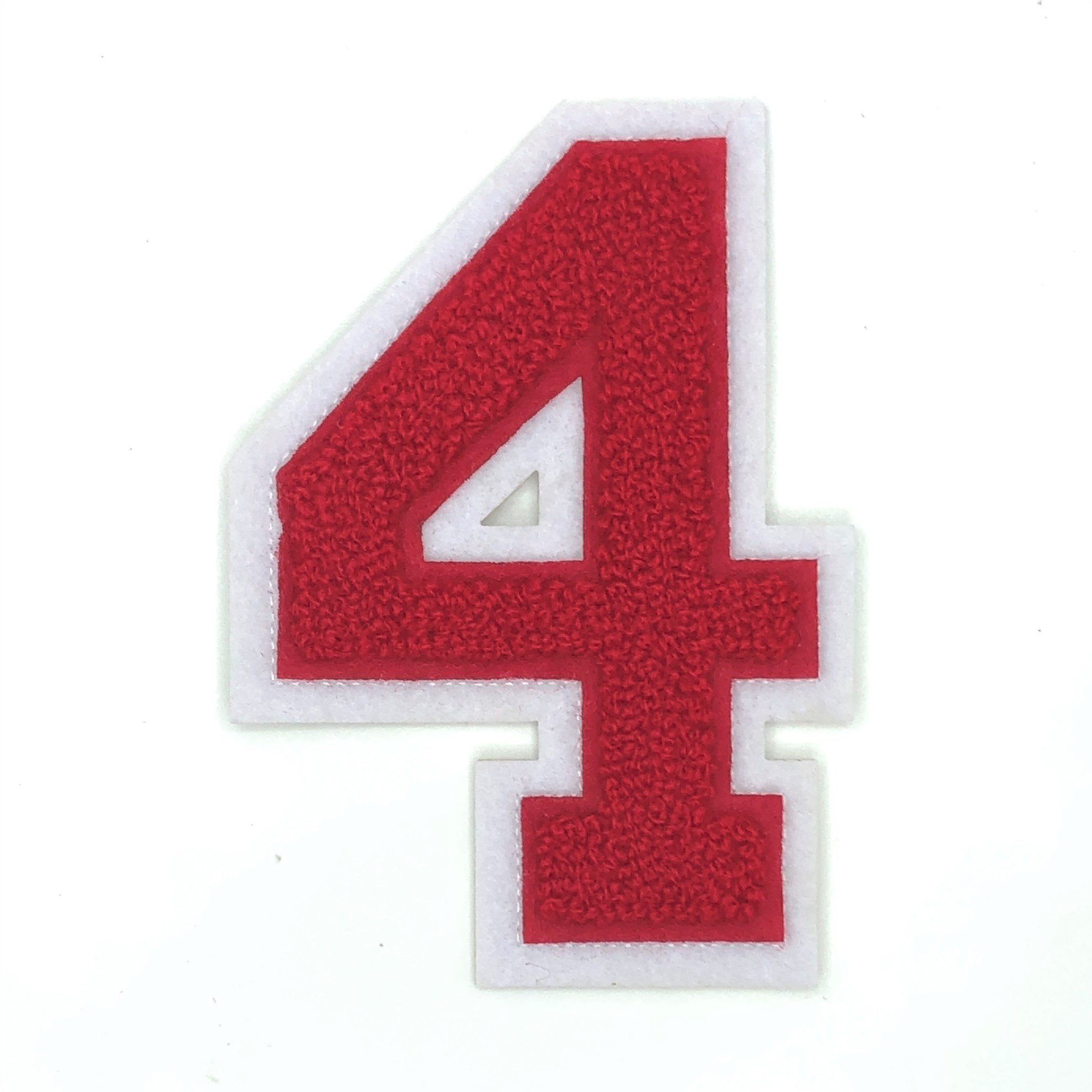 Wholesale Custom Two Layer Varsity Number Chenille Patches Embroidery Embroidered Patches Chenille Iron On For clothing