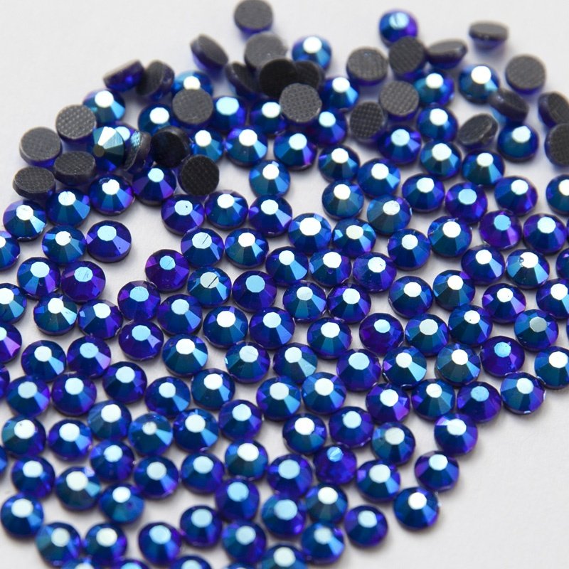 Wholesale Mc Glass Flatback Rhinestone Iron On Strass Hot Fix Rhinestone Siam Accessories For Bags