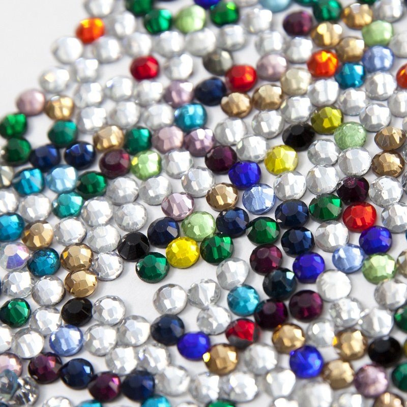Wholesale Mc Glass Flatback Rhinestone Iron On Strass Hot Fix Rhinestone Siam Accessories For Bags