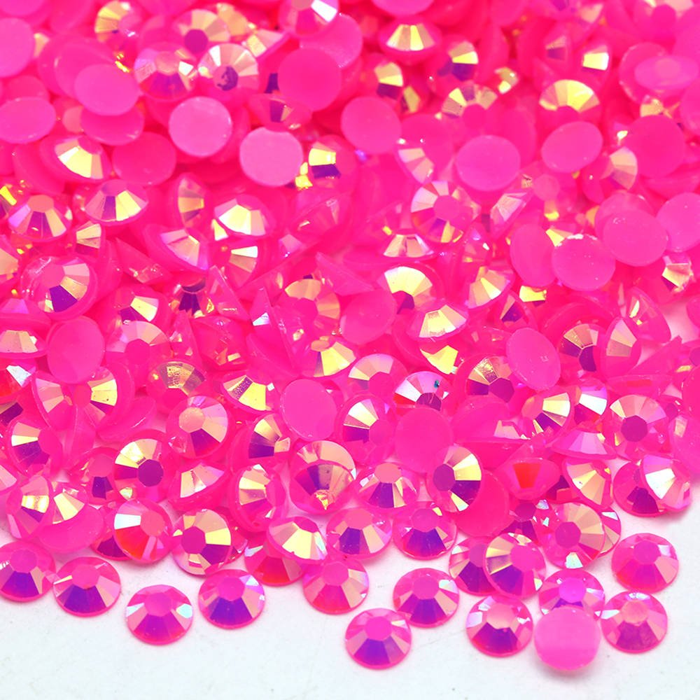 High Quality Flatback 2-6mm Jelly Resin Rhinestones Transparent With Clothes Nail Art Decorations