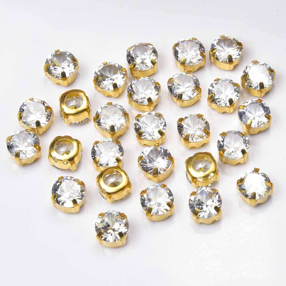 JFS021 Shoes Accessories Handmade Crystal Rhinestone Buckles For Croc Breathable Shoes Decoration Gift
