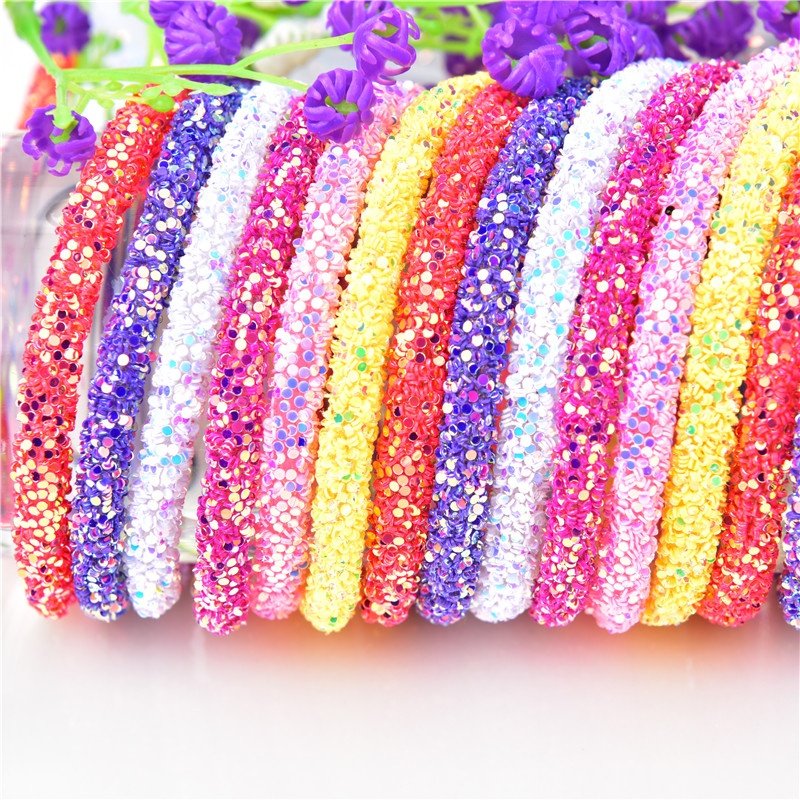 6mm Glitter Sequins Rhinestones Soft Tube Cord Rope String for DIY Clothes Shoes Hat Jewelry Bracelet Decoration