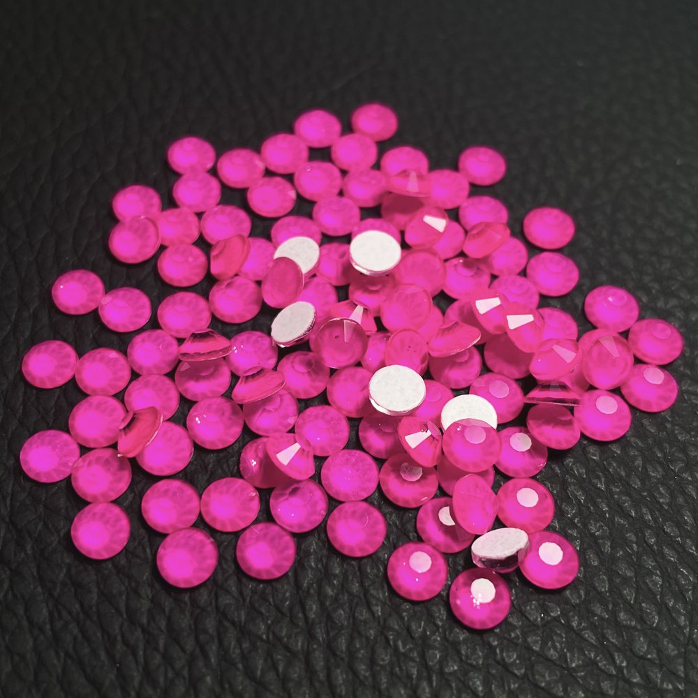 Most Popular in Non Hotfix Rhinestones Fluorescence Nail Art Neon Colors Flat Back Glass Crystal Machine Cutting 2 Bag Lead Free
