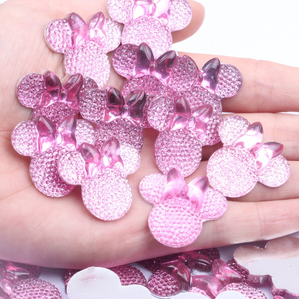 New Style 25x28mm Flatback Glue On Resin Rhinestones DIY Nail Craft Art Garment Beads DIY Clothing Jewelry Decorations