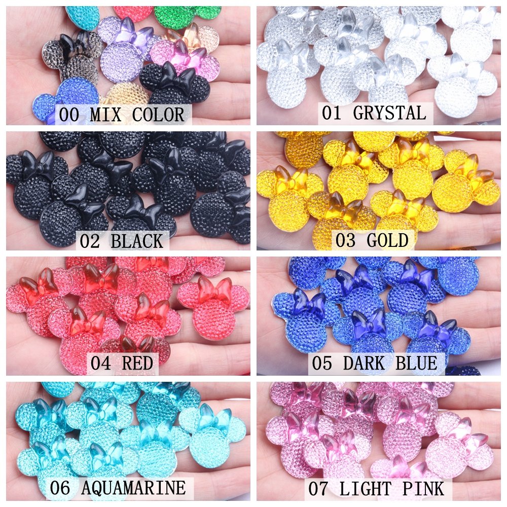 New Style 25x28mm Flatback Glue On Resin Rhinestones DIY Nail Craft Art Garment Beads DIY Clothing Jewelry Decorations