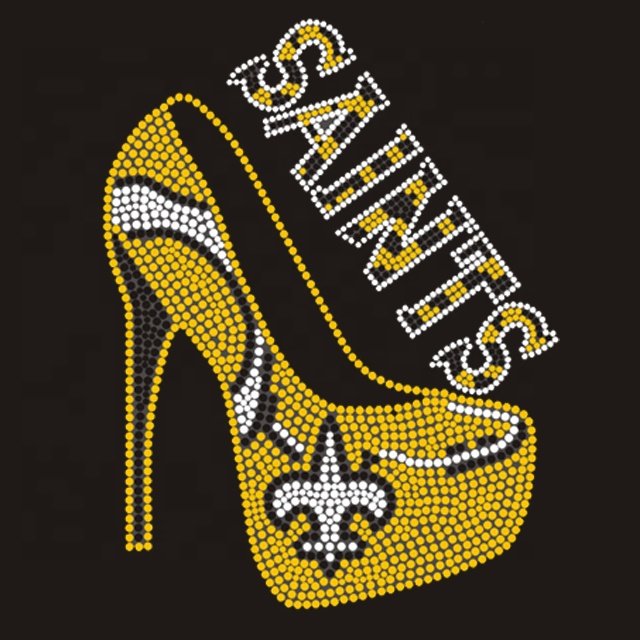 custom hotfix rhinestone chicago bears heat transfer motif designs for clothing