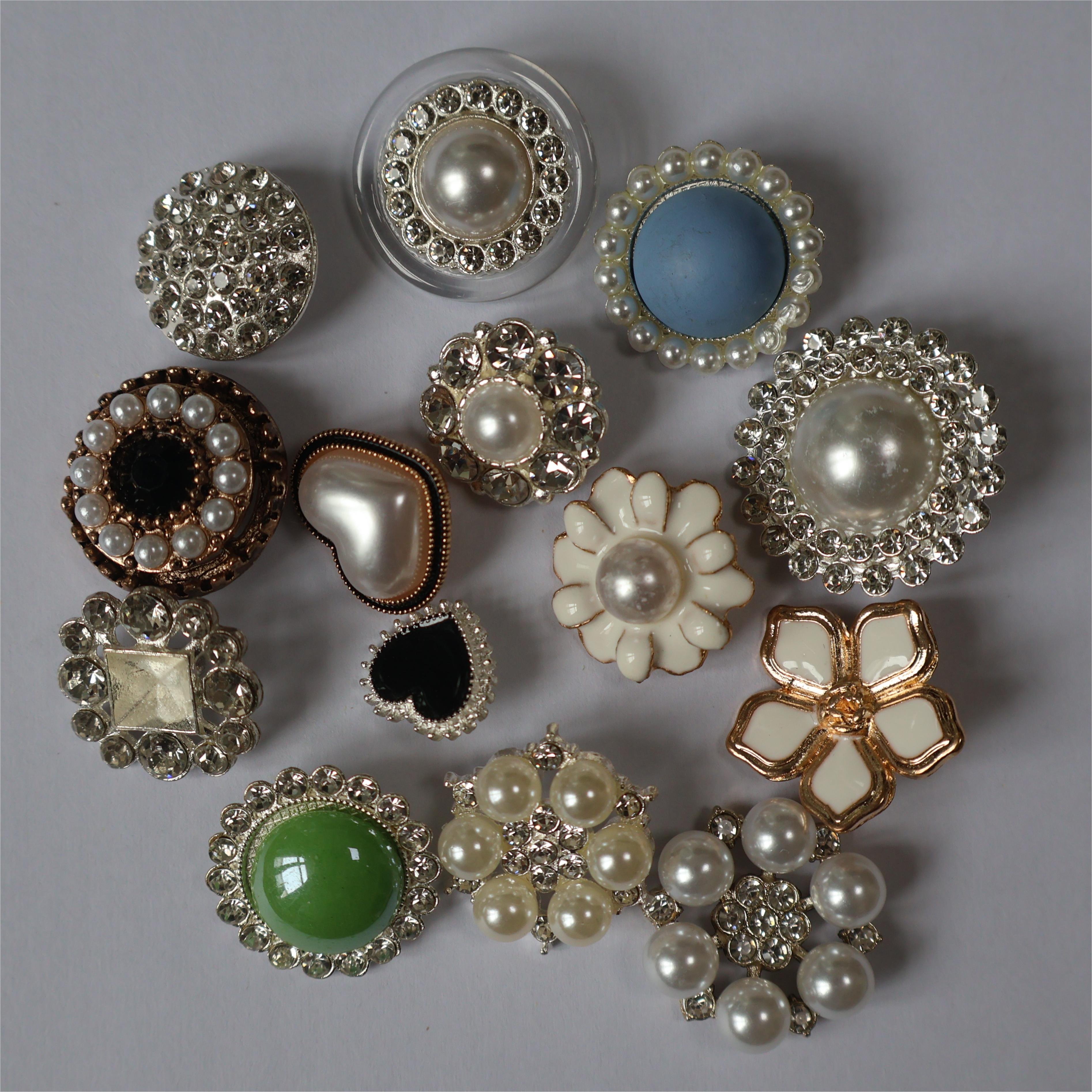 Rhinestone Button