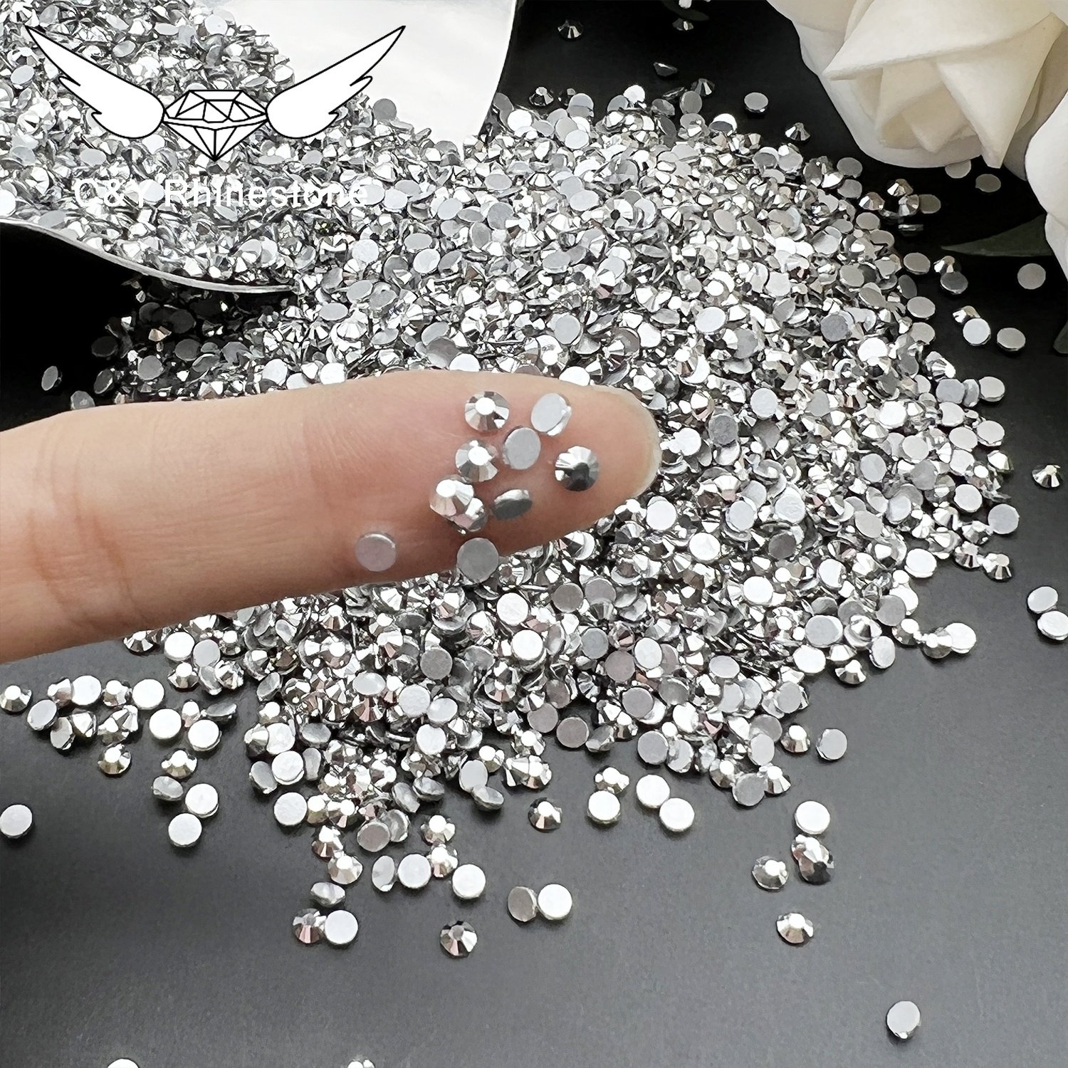 CY Labrador Wholesale DIY Charms Loose Glass Non Hotfix Flatback Crystal Rhinestone Designs for Clothes