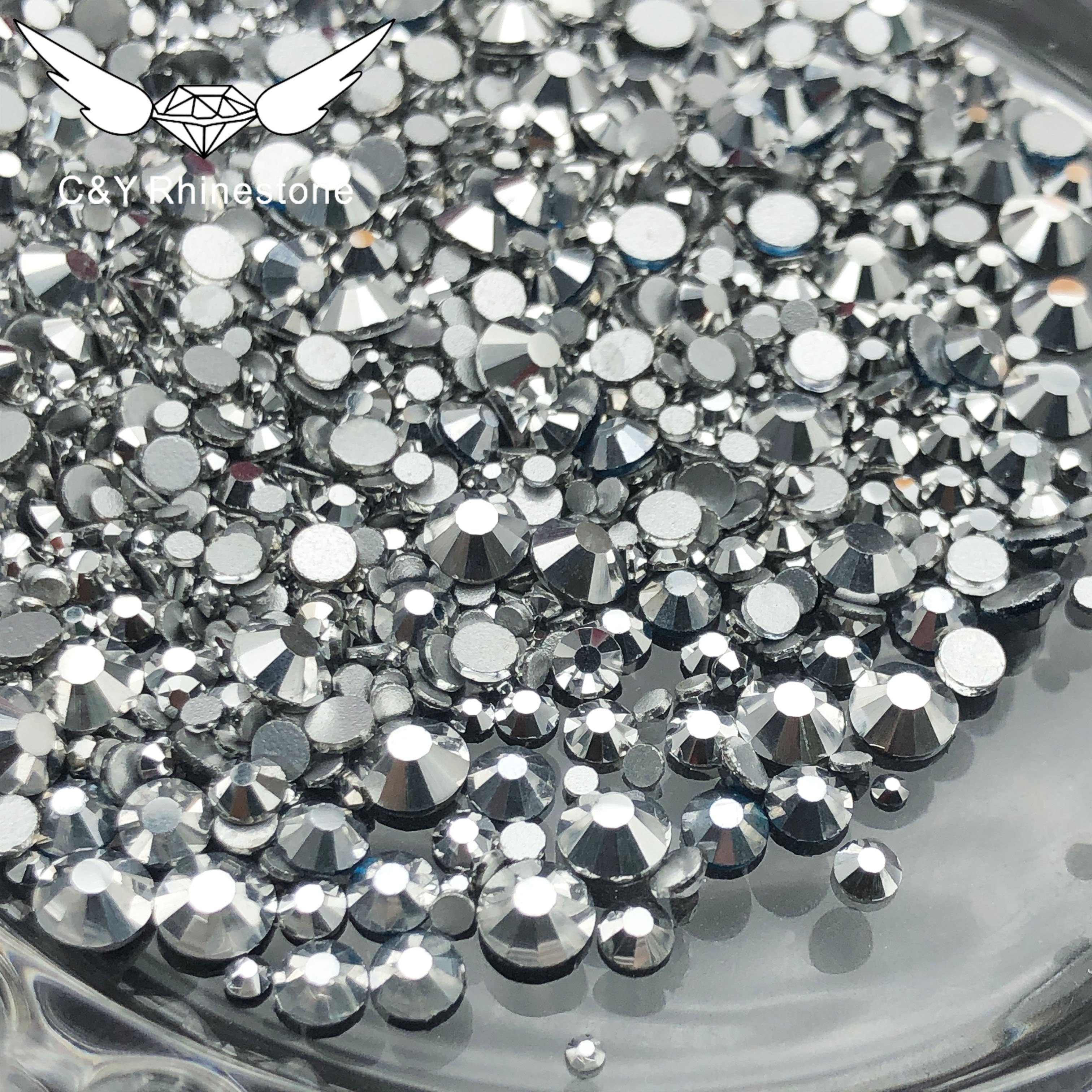 CY Labrador Wholesale DIY Charms Loose Glass Non Hotfix Flatback Crystal Rhinestone Designs for Clothes